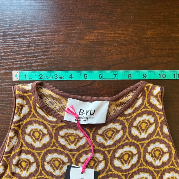 NWT - B-YU - Knit Tank Top - Size S - Made in Italy - Picture 7 of 11